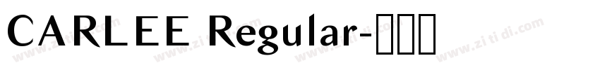 CARLEE Regular字体转换